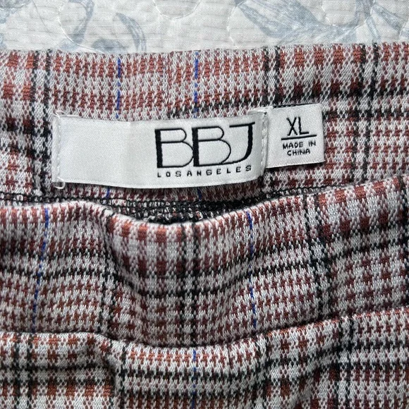 BBJ Los Angeles Women’s Plaid Trousers in Black and Tan XL - Picture 10 of 14